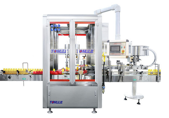 comprar 6000BPH 6 cabeças Máquinas rotativas de tapação totalmente automática Fabricação em linha