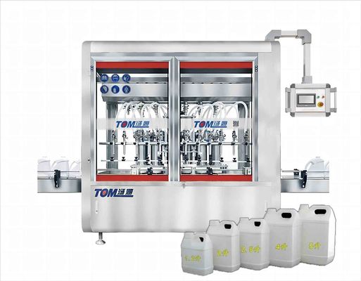 Máquina de Enchimento de Pesticidas Líquidos Glifosato Paraquat 1L-5L Totalmente Automática Tipo Linear
