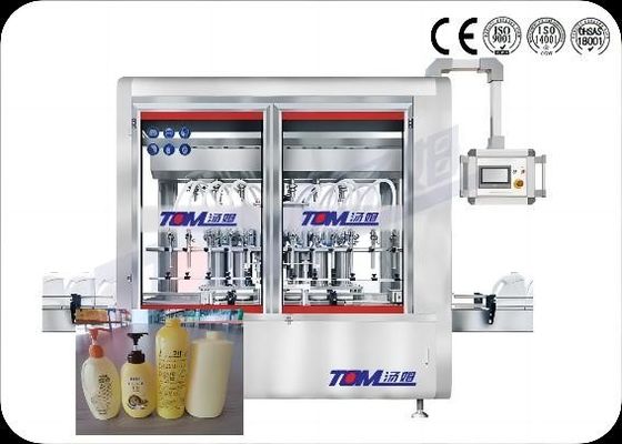 Máquina de Enchimento de Shampoo de Produto de Cuidados Pessoais Controlada por PLC Automática 100ML-1L
