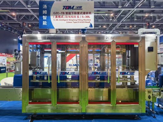 DGP-CZ Máquina de enchimento de tambor de peso controlado por PLC totalmente automática para 5-30 kg