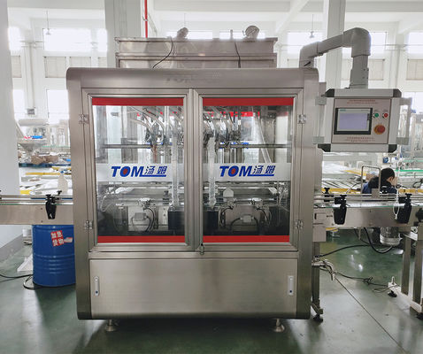 Máquina de embalagem de produtos químicos automática controlada por PLC para álcool etílico