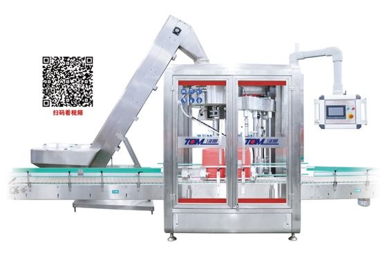 Máquina totalmente automática de fecho / prensagem para baldes de pesticidas ou lubrificantes de 5 a 30 kg