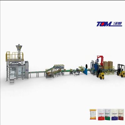 Linha automática de embalagem de pó de 25 kg para sacos acabados