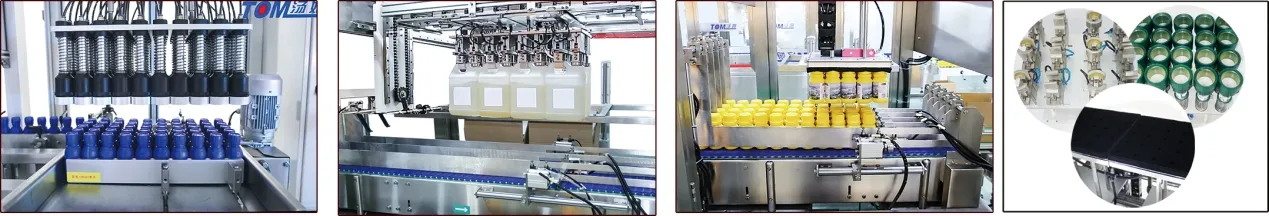 Máquina de Enchimento Automática de Líquidos Multi-Cabeças ODM Exclusiva Patenteada para Garrafas de Anticongelante e Óleo 9