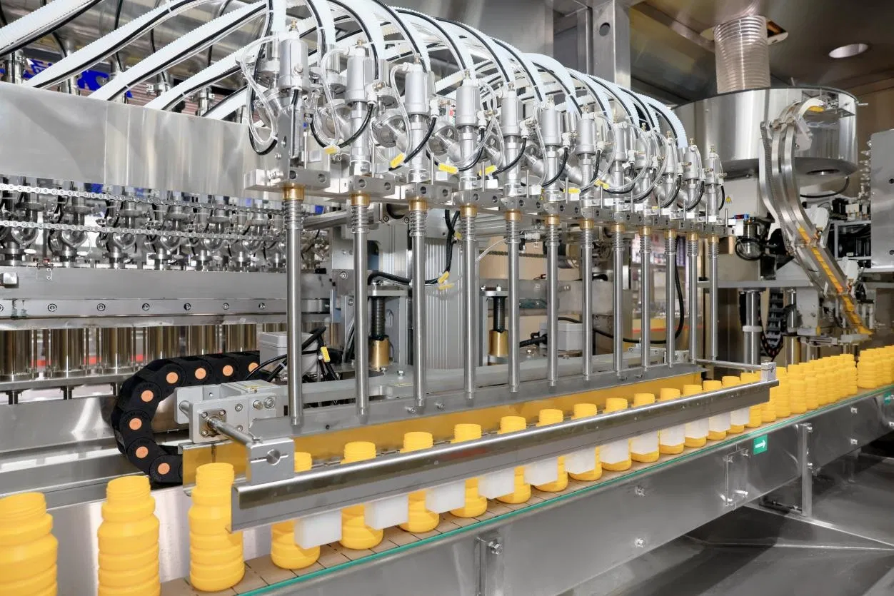 1l-5l de &oacute;leo comest&iacute;vel condimentos de &oacute;leo molho suco vinagre m&aacute;quina de enchimento autom&aacute;tica de alta velocidade e embalagem 5