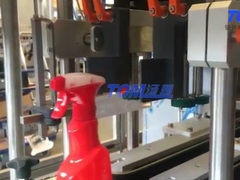 Máquina automática de enchimento e tampa de gatilho para shampoo, detergente e desinfetantes