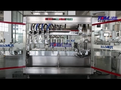 Máquina linear de enchimento de pistão e tampa de pesticida totalmente automática de tipo de rastreamento 2 em 1